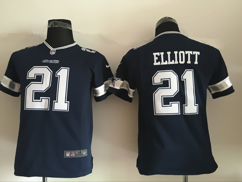 Youth Dallas cowboys 21 Elliott Blue 2016 Nike Jerseys